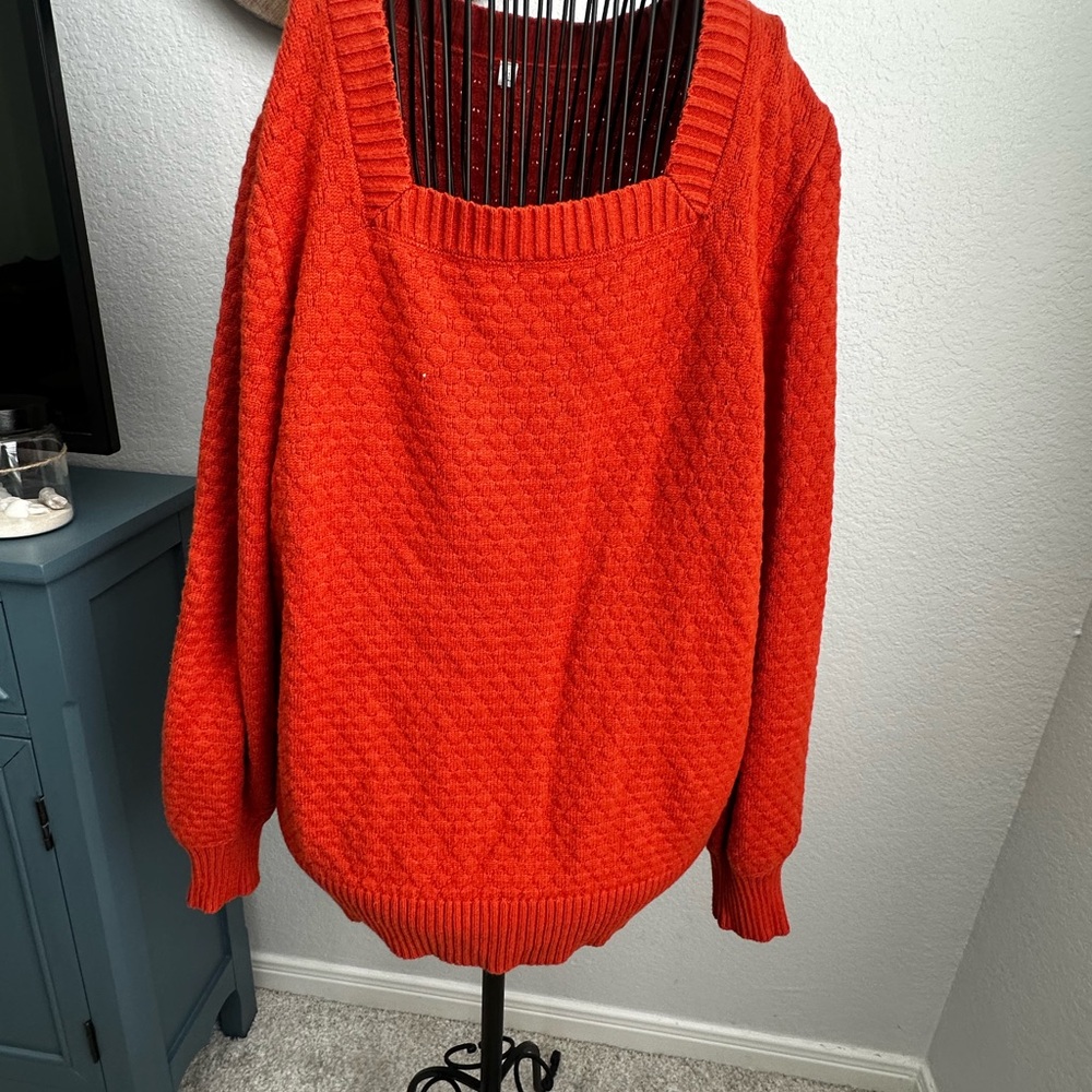 Cozy Orange Sweater